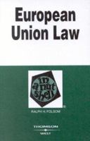 European Community Law in a Nutshell (Nutshell Series) 0314160396 Book Cover