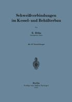 Schweissverbindungen Im Kessel- Und Behalterbau 3642985521 Book Cover