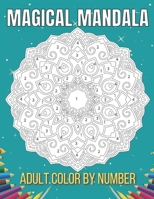 Magical Mandala Adult Color By Number: An Adults Features Floral Mandalas, Geometric Patterns Color By Number Swirls, Wreath, For Stress Relief And Re B09483MB5R Book Cover