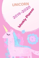 Unicorn , 2019-2020 Weekly Planner: October 2019-December 2020 Weekly and Monthly Planner,for unicorn  lover  ,  kids, teacher, student, women , girls ... size 6X9 inches , 100 pages ,cute unicorn B07Y4MRQMG Book Cover