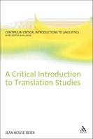 A Critical Introduction to Translation Studies 0826435254 Book Cover