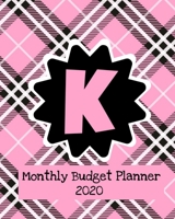 Monthly Budget Planner 2020: Income & Expenses Tracker 1707989516 Book Cover