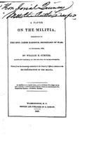 A Paper on the Militia 1517230020 Book Cover