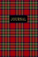 Journal: Stewart Plaid 6 x 9 120 Pages Personal Journal Notebook With Gold Typography 1099931177 Book Cover