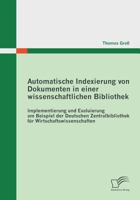 Automatische Indexierung Von Dokumenten in Einer Wissenschaftlichen Bibliothek 3842858019 Book Cover