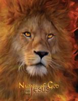 Names of God Prayer Journal (large 8. 5x11 Blank Unlined Diary Notebook to Write Draw Sketch in, MV Best Seller Devotional Study Pray Through Bible Scriptures Titles of Jesus) : (Powerful Unique Fiery 1985212293 Book Cover