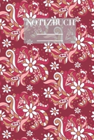 Notizbuch Garten Muster Pattern Pflanzen Blumen Pflanze Flower Blüte Retro Rot Hobby: • 111 Seiten  • EXTRA Kalender 2020 •  Einzigartig •  Kariert • ... • Geschenk • Geschenkidee (German Edition) 1670849597 Book Cover
