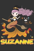 Suzanne: Suzanne Halloween Beautiful Mermaid Witch, Create An Emotional Moment For Suzanne?, Show Suzanne You Care With This Personal Custom Gift With ... Very Own Planner Calendar Notebook Journal 1699485917 Book Cover