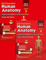 Bd Chaurasia's Human Anatomy, Volumes 3 & 4: Regional and Applied Dissection and Clinical: Head and Neck, and Brain-Neuroanatomy B07T4TXDK2 Book Cover