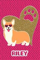 Corgi Life Riley: College Ruled Composition Book Diary Lined Journal Pink 1092266003 Book Cover