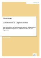 Commitment in Organisationen 3838636589 Book Cover