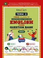 Educart Term II CBSE Class 12 English Core Question Bank 9355611196 Book Cover