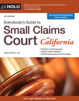 Everybody's Guide to Small Claims Court in California 0873374401 Book Cover