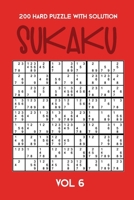 200 Hard Puzzle With Solution Sukaku Vol 6: Challenging Sudoku variation, puzzle booklet, 2 puzzles per page 1711809004 Book Cover