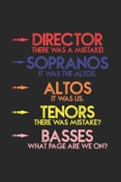 Director: Funny Music Choir Singing Joke ruled Notebook 6x9 Inches - 120 lined pages for notes, drawings, formulas - Organizer writing book planner diary 1088456081 Book Cover