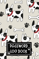 Password Logbook: Password Log Book And Internet Password Alphabetical Pocket Size Small Organizer Black Dog Frame 6" x 9"  For Kids Boys Girls Women Men 1678937193 Book Cover