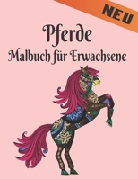 Malbuch Erwachsene Pferde: 50 Pferde Einseitige Designs Stressabbau Malvorlagen für Erwachsene Geschenk für Pferdeliebhaber zum Ausmalen Erwachse B08L8CNZ15 Book Cover