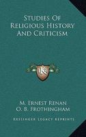 Studies of Religious History and Criticism 1498063454 Book Cover