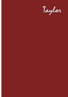 Taylor: Collectible Notebook 1722641657 Book Cover