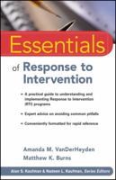 Essentials of Response to Intervention 0470566639 Book Cover