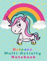 Unicorn Multi-Activity Notebook : Reach for the Stars 1651502072 Book Cover