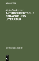 Althochdeutsche Sprache und Literatur 3110096757 Book Cover