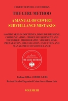 A Manual of Covert Surveillance Mistakes: Covert Surveillance Books (GERU METHOD - COVERT SURVEILLANCE) B0DNMWVHPH Book Cover