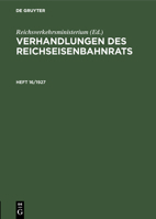 Verhandlungen des Reichseisenbahnrats Verhandlungen des Reichseisenbahnrats (German Edition) 3486754815 Book Cover
