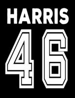 Harris 46: Election 2020 College Ruled Composition Notebook 7.44 x 9.69 100 pages 50 sheets 1691120170 Book Cover