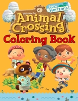Animal Crossing New Horizons Coloring Book: Funny And Easy Coloring Books For Kids Ages 4-12 With High Quality Images B08HJ53744 Book Cover