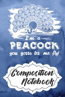 Composition Notebook: 110 Blank Lined Papers - 6x9 Personalized Customized Peacock Composition Notebook Journal Gift For Peacock Lovers 167664301X Book Cover