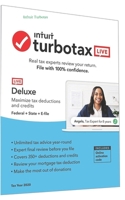 Infruit TurboTax: LIVE Deluxe 2020, Real Tax Experts online to give you Unlimited Tax Advice includes Federal & State e-files to file your taxes online guide 5878535440 Book Cover