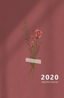 2020 Monthly Planner: Portable. Month on 2 pages followed by six Notes pages. Monthly layout Includes To-do section. 8.5x 5.5. Fits in purse. (Half Letter size). (Sole flower, red wall. Soft matte cov 1671855094 Book Cover