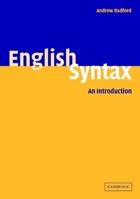 English Syntax: An Introduction 0521542758 Book Cover