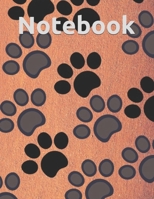 Notebook: Lined Notebook Journal - dogs foot - 120 Pages - Large (8.5 x 11 inches) 1702051862 Book Cover