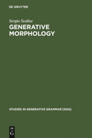 Generative morphology (Studies in generative grammar) 3112328035 Book Cover