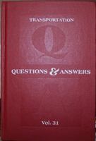 Transportation Questions and Answers Vol. 31 1893846539 Book Cover