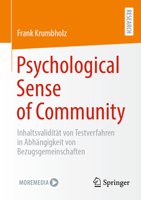 Psychological Sense of Community: Inhaltsvalidität von Testverfahren in Abhängigkeit von Bezugsgemeinschaften (German Edition) 3658479183 Book Cover