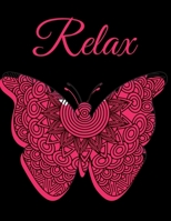 Relax: Coloring Book For Adults Woinderful Relaaxing Activity B08PXK54VG Book Cover