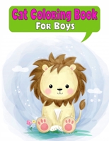 Cat Coloring Book For Boys: My grumpy funny Cat lover pusheen cuteness therapy coloring book for todllers, easy stress for baby, coloring page size 8.5inche x 11inche B08JRGP6BR Book Cover