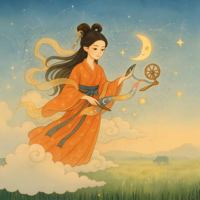 The Cowherd & The Weaver Girl: A Qixi Festival Bilingual Chinese-English Storybook for Families (Myths & Legends | ??????) B0F624CQTW Book Cover