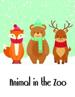 Animal in the Zoo: The Coloring Pages, design for kids, Children, Boys, Girls and Adults 1709770821 Book Cover
