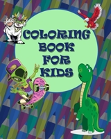Coloring Book For Kids: Perfect Gift For Boys and Girls, Ages 4-9 | 50 Unique Pages 1674878192 Book Cover