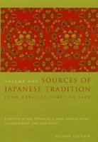 Sources of Japanese Tradition, Vol 1