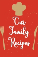 Our family recipes.: My recipe book to write in make your own cookbook. B0848BP37M Book Cover