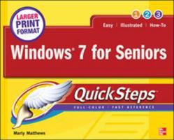 Windows 7 for Seniors Quicksteps 007176805X Book Cover