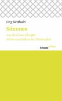 Stimmen: Aus Dem Beschadigten Selbstverstandnis Der Philosophie 3796527701 Book Cover