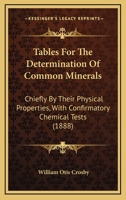 Tables for the Determination of Common Minerals 1145965172 Book Cover
