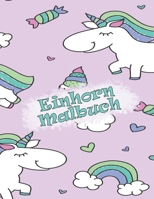 Einhorn Malbuch: Kinder im Alter von 4-8; Nette Malvorlagen für Tweens, Kinder & Mädchen, mit Unicorns Design B08ZBJFWMB Book Cover