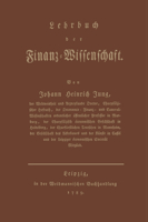 Lehrbuch Der Finanz-Wissenschaft 3409101411 Book Cover